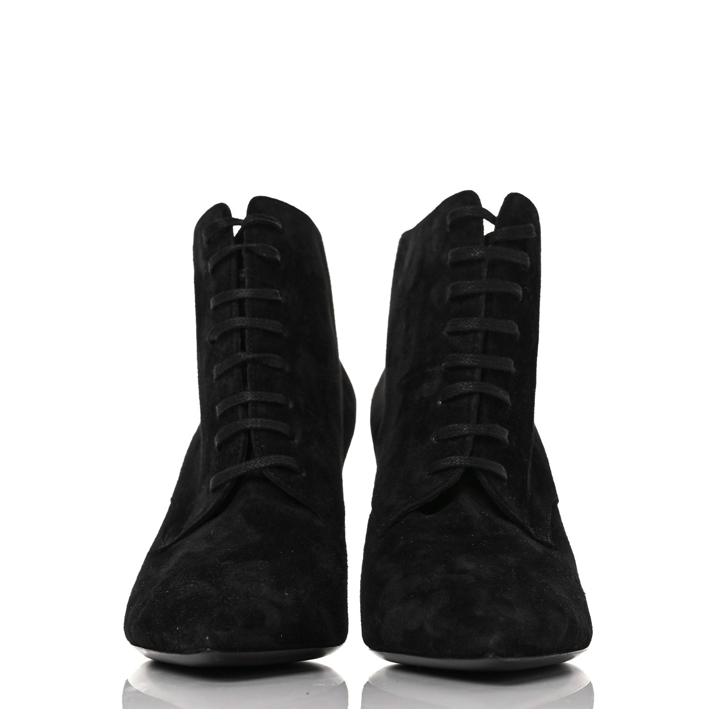 Suede Kiki Lace-Up Ankle Boot 38 Black