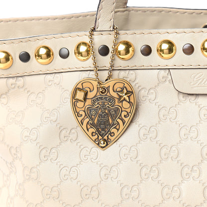 Gucci Guccissima Medium Babouska Shopping Tote Off White 9 of 10