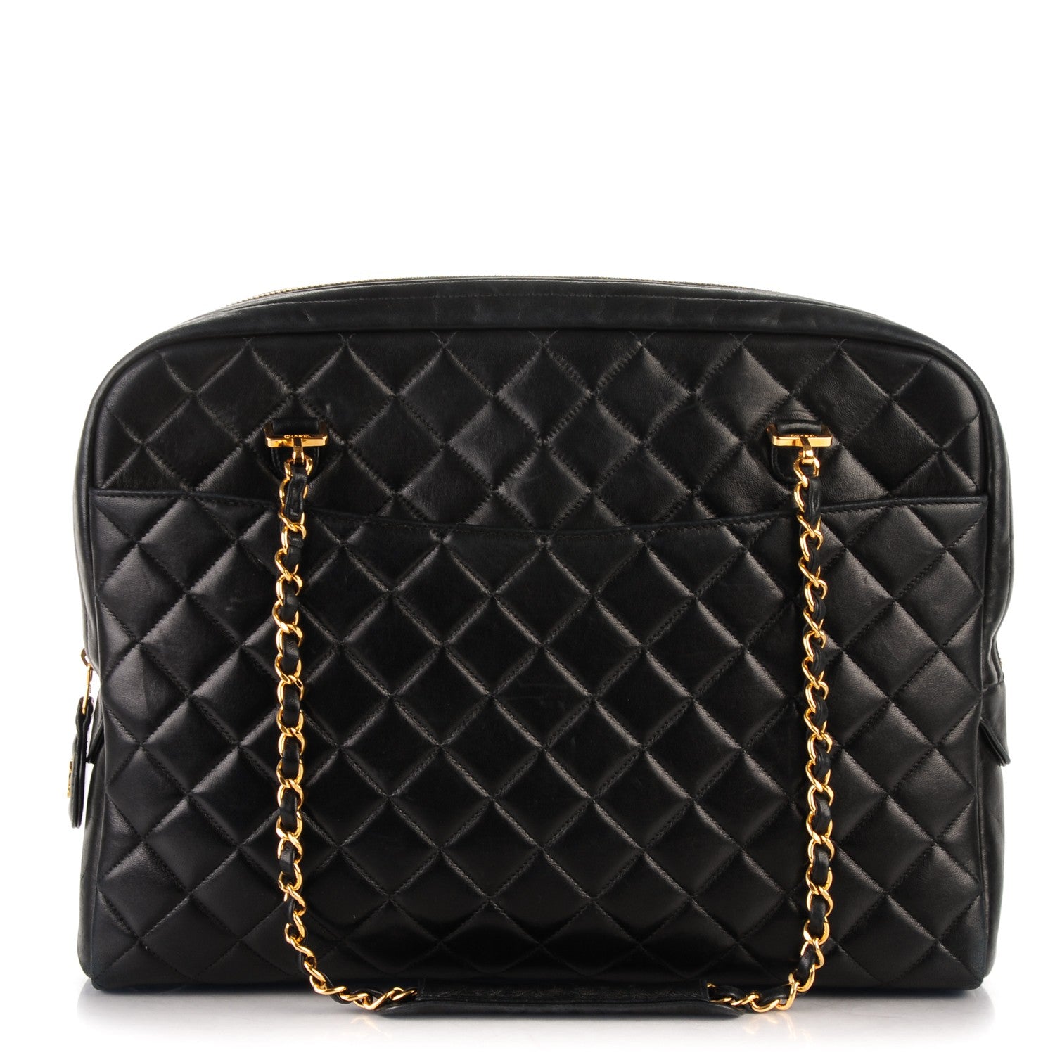 Chanel Lambskin Quilted Camera Case Black 1 of 9