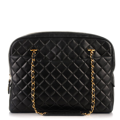 Chanel Lambskin Quilted Camera Case Black 1 of 9
