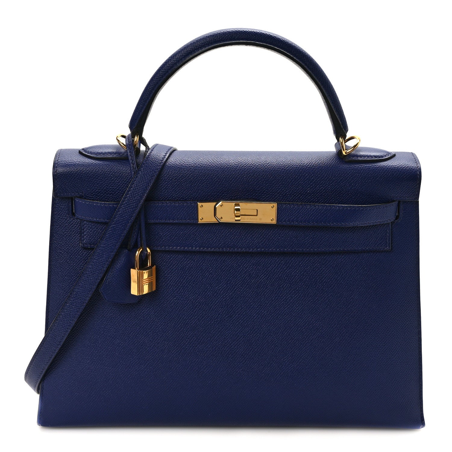 Hermes Epsom Kelly Sellier 32 Bleu Saphir 1 of 13