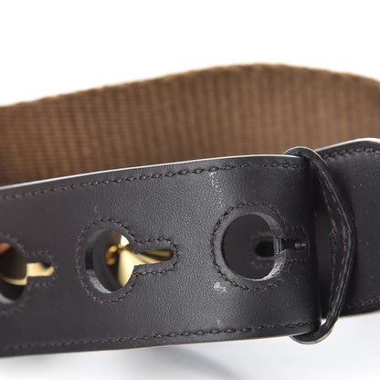 Fendi Ribbon Vitello Century FF 1974 Studded Strap You Fango Marrone Ebano 5 of 5