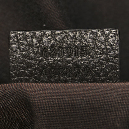 Gucci Monogram Dollar Calfskin Waist Pouch Beige Ebony Testa di Moro Marrone Scuro 7 of 10