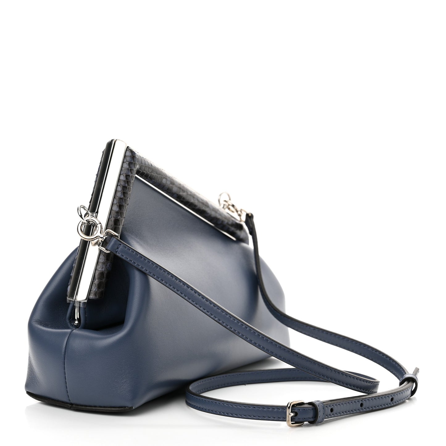 Shiny Nappa Snakeskin Small Fendi First Mirto