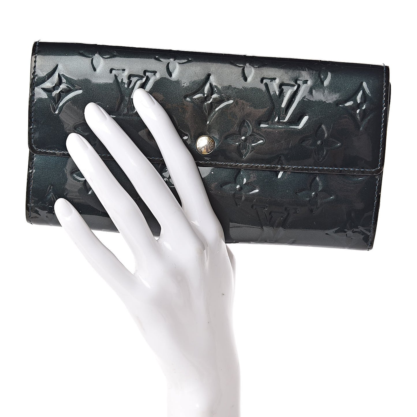 Vernis Sarah Wallet Blue Nuit