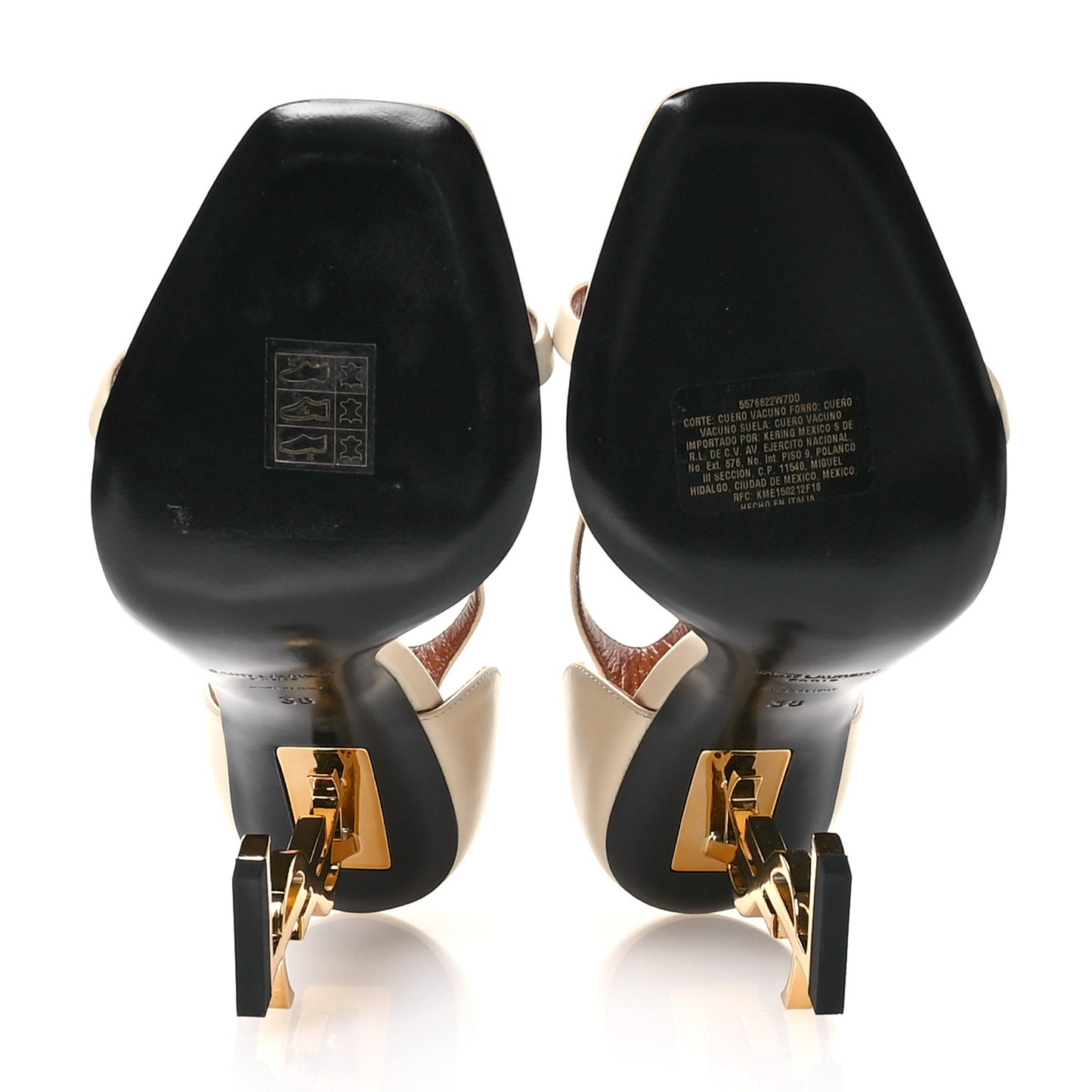 Calfskin 110 Opyum Sandals 38 Real Beige