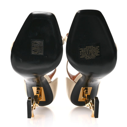 Saint Laurent Calfskin 110 Opyum Sandals 38 Real Beige 6 of 9