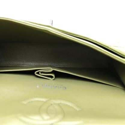 Chanel Lambskin Quilted Medium Double Flap Green 5 of 11