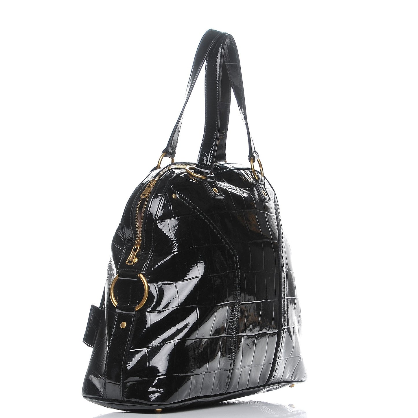Patent Croc Oversized Muse Black
