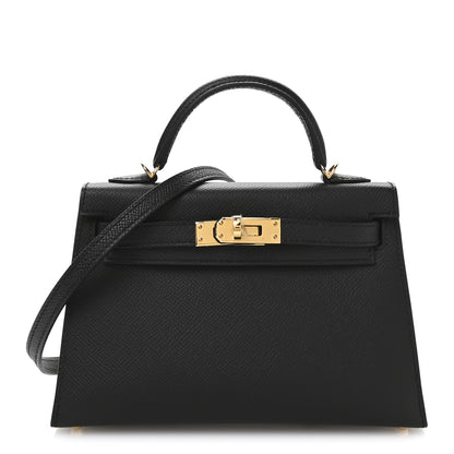 Hermes Epsom Mini Kelly Sellier 20 Black 1 of 11