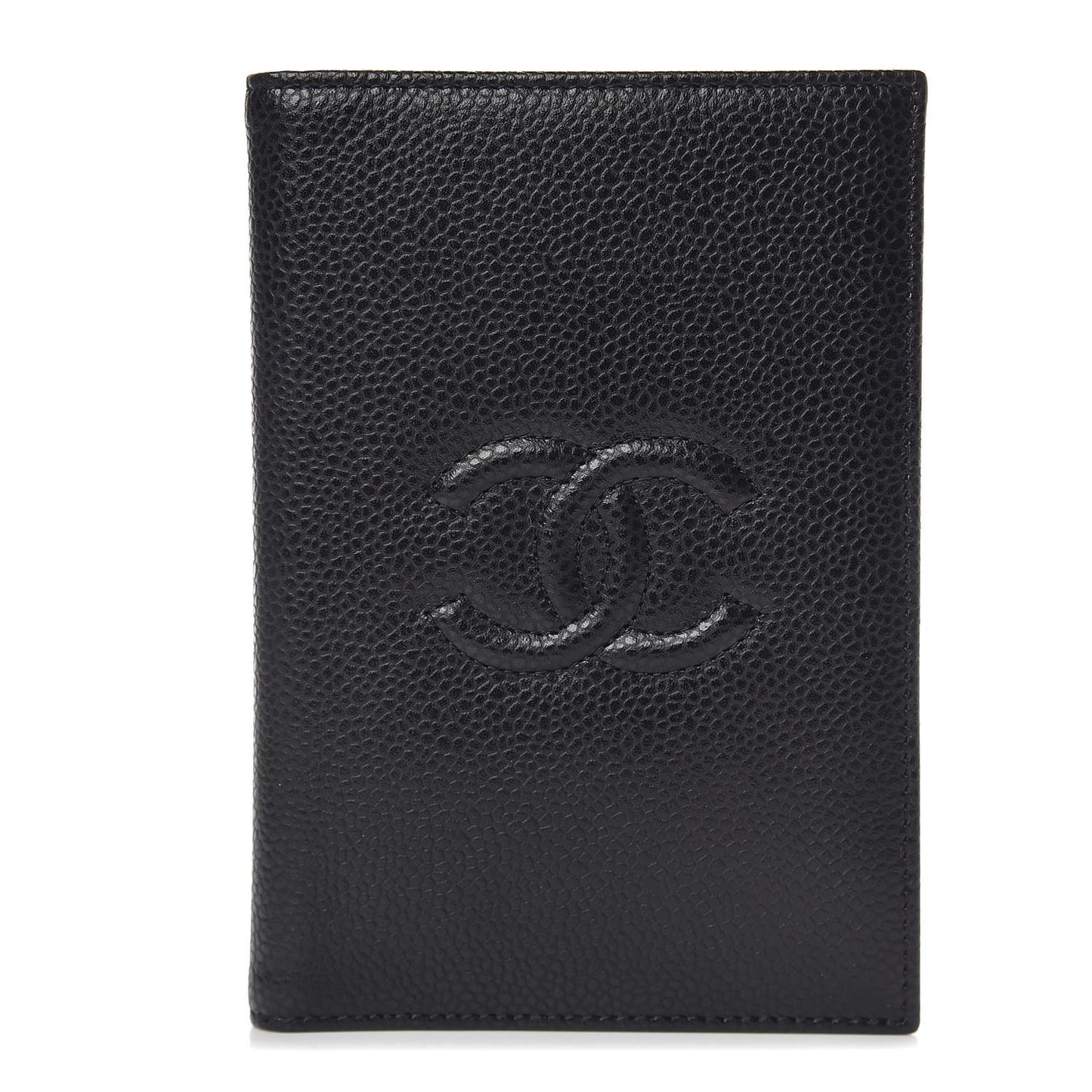 Caviar Timeless Passport Holder Black