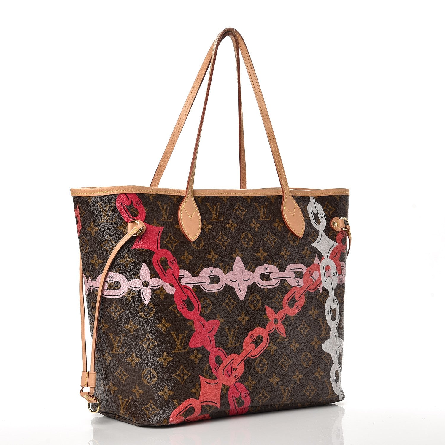 Louis Vuitton Monogram Bay Neverfull MM Rose Ballerine Poppy 3 of 11