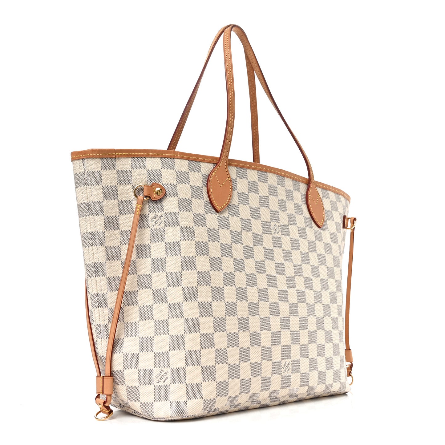 Damier Azur Neo Neverfull MM Rose Ballerine