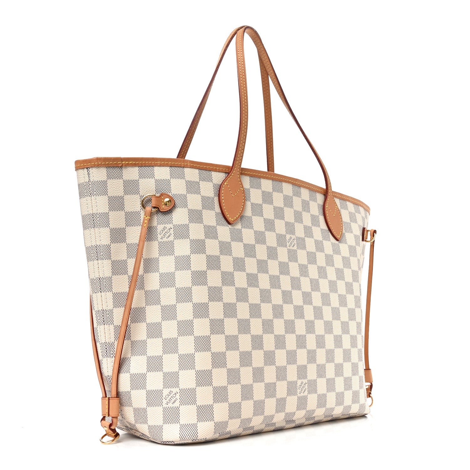 Louis Vuitton Damier Azur Neo Neverfull MM Rose Ballerine 3 of 9