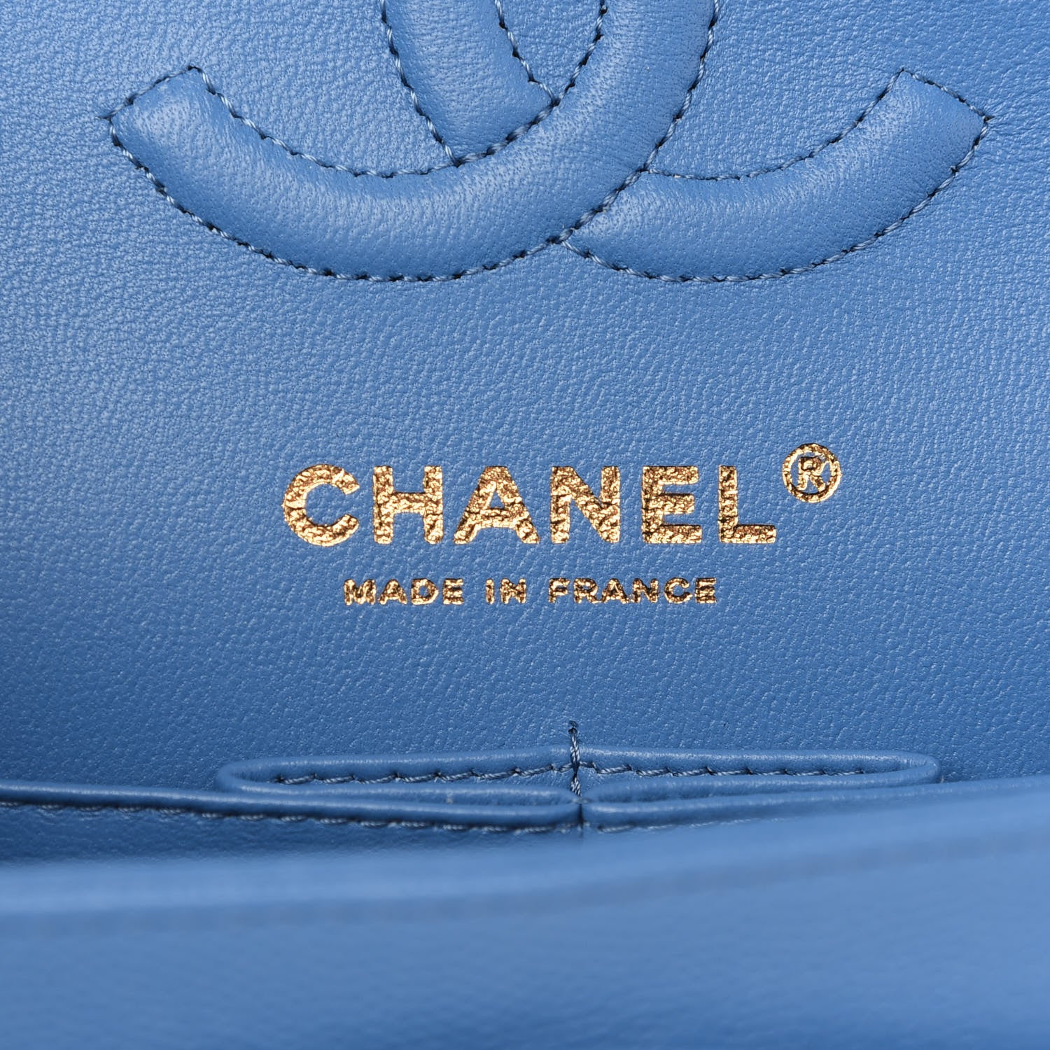 Chanel Caviar Quilted Small Double Flap Blue 6 of 10