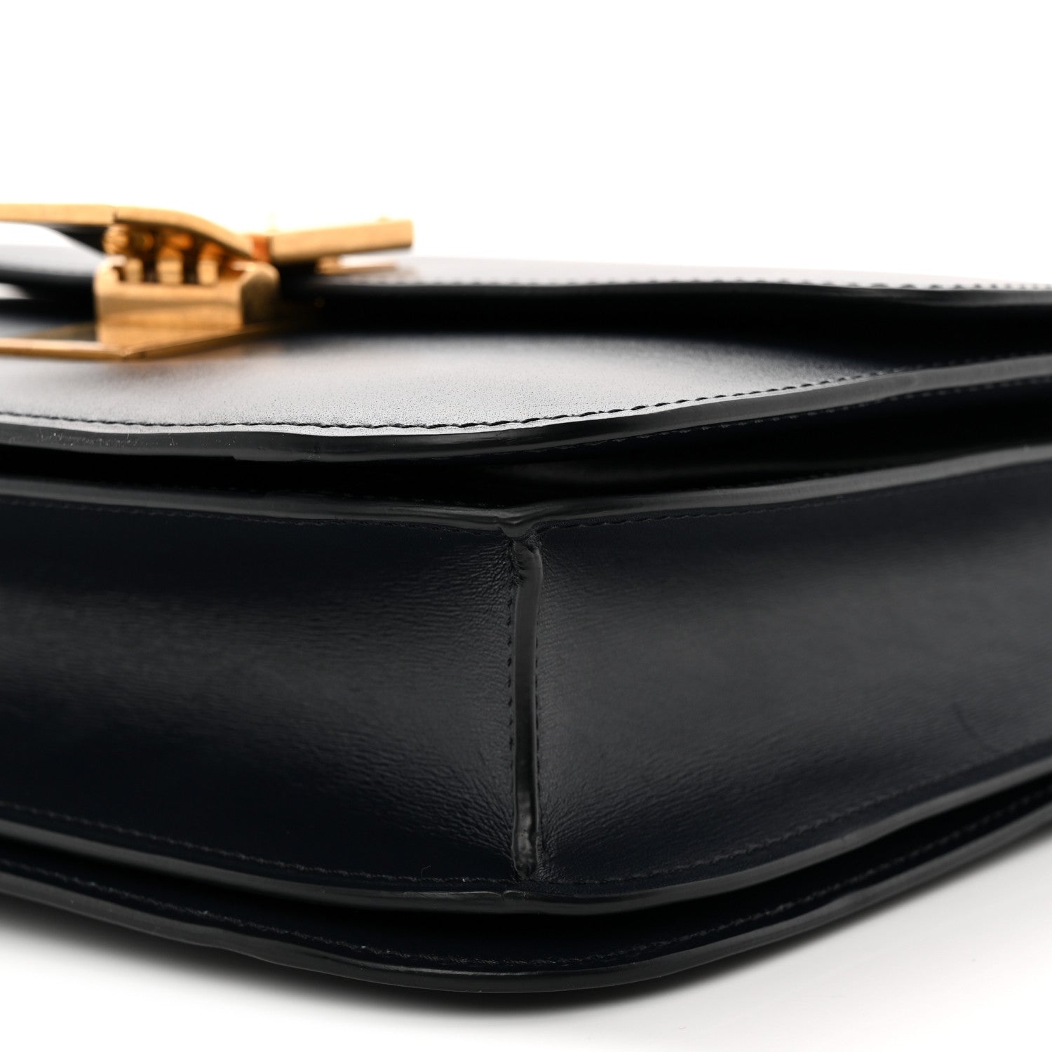 Celine Box Calfskin Medium Classic Box Flap Bag Navy 10 of 10