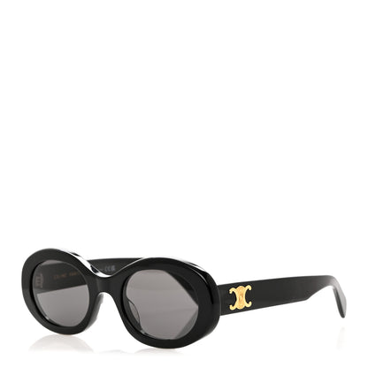 Celine Acetate Triomphe 01 Sunglasses CL 40194U Black 1 of 7