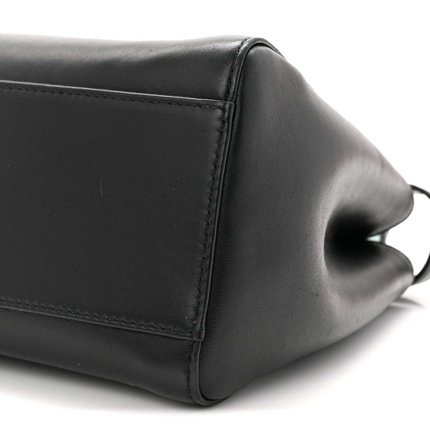 Fendi Nappa Mini Peekaboo Iconic Satchel Black 10 of 11