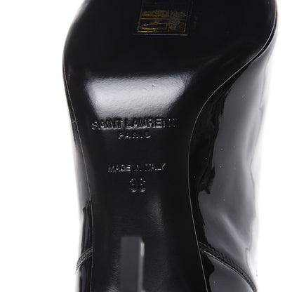Saint Laurent Patent Opyum Booties 36 Black 6 of 8