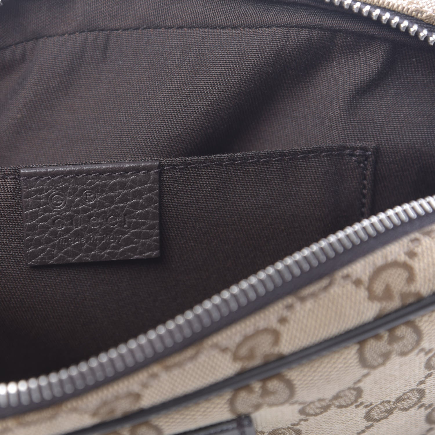 Gucci Monogram Belt Bag Dark Brown 6 of 10