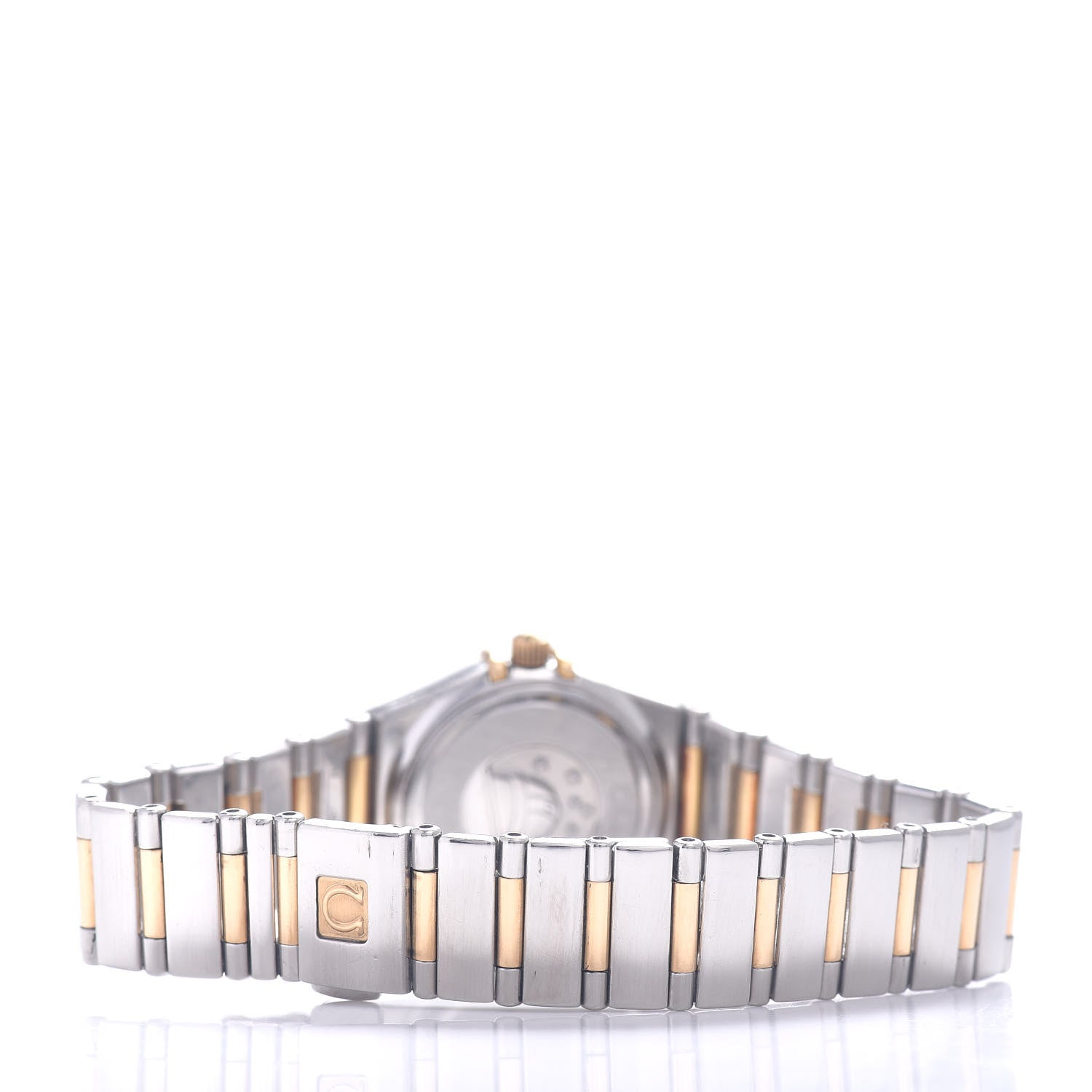 Omega Stainless Steel 18K Yellow Gold Diamond Bezel Mother of Pearl 23mm Constellation My Choice Quartz Watch 895.1243 3 of 4
