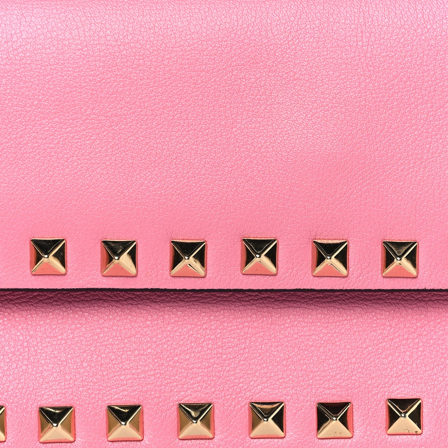 Nappa Rockstud Bangle Clutch Deep Rose