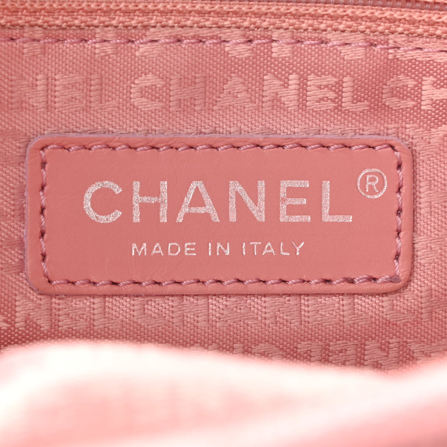 Chanel Caviar Square Stitched Bowler Pink 5 of 9