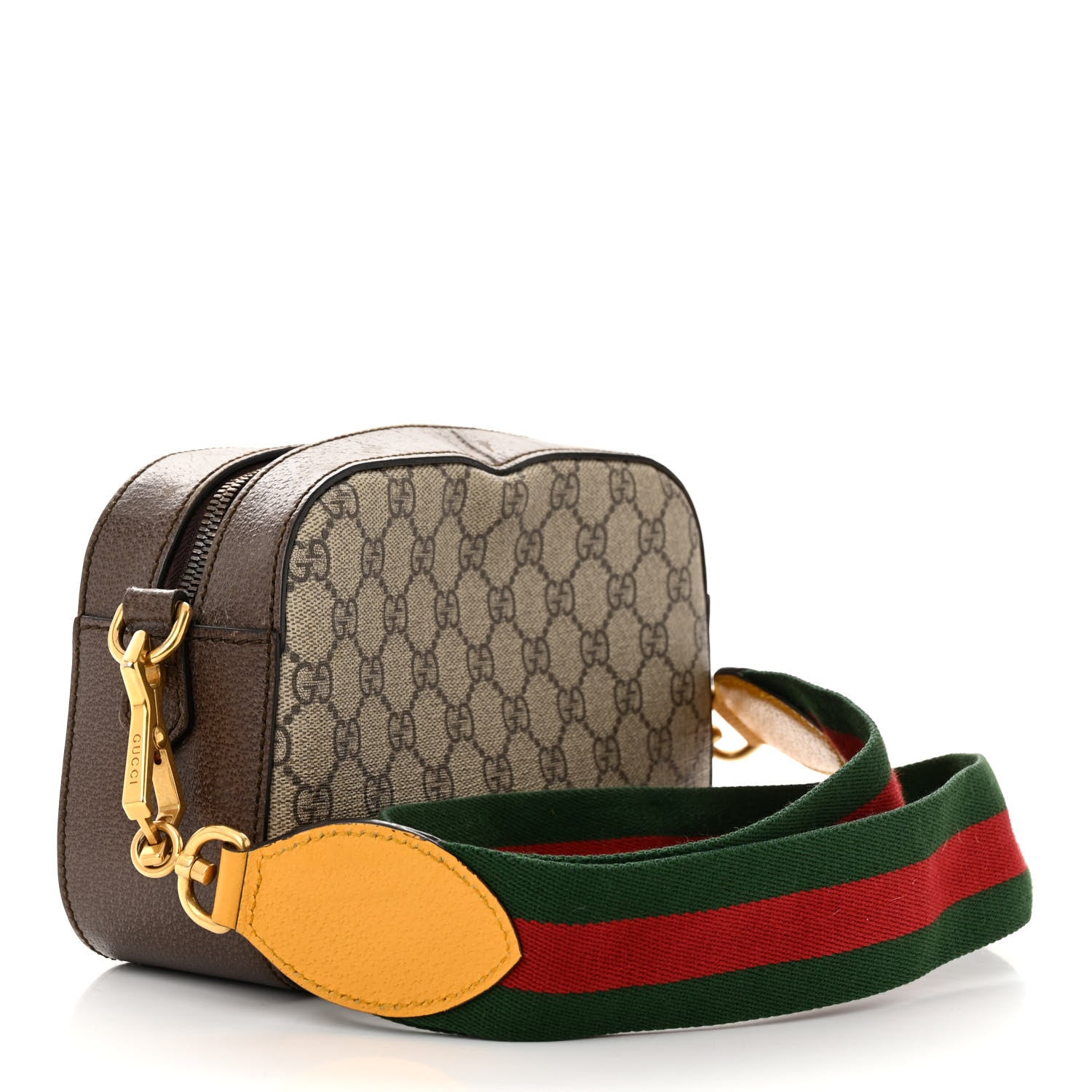 Gucci GG Supreme Monogram Web Neo Vintage Shoulder Bag Beige New Acero Crop 3 of 17
