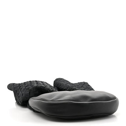 Bottega Veneta Nappa Intrecciato Foulard Hobo Bag Black 4 of 15