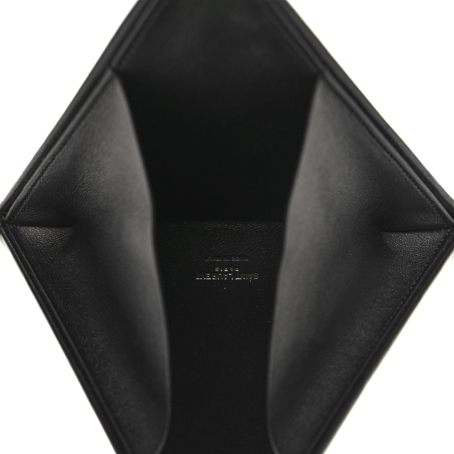 Lambskin Pyramid Clutch Black