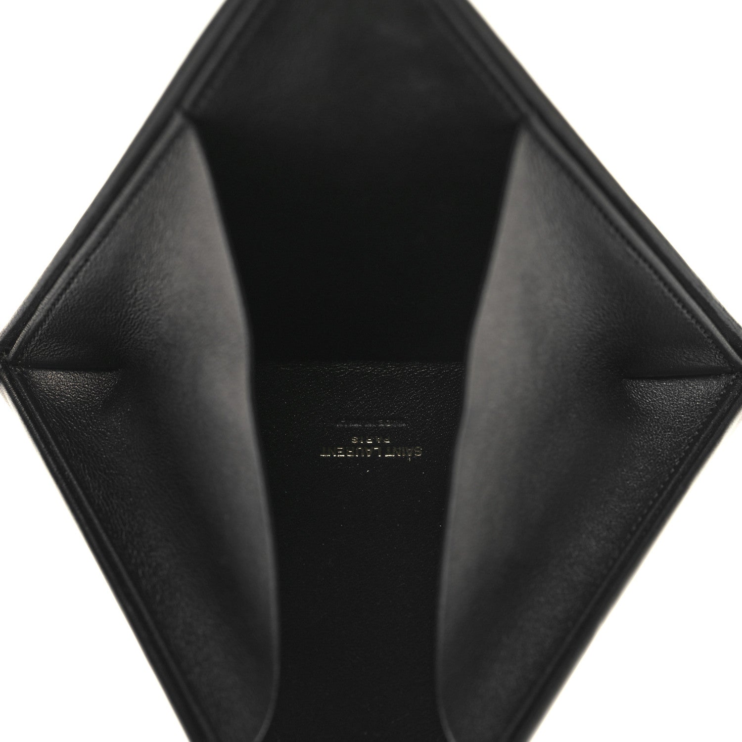 Saint Laurent Lambskin Pyramid Clutch Black 5 of 10