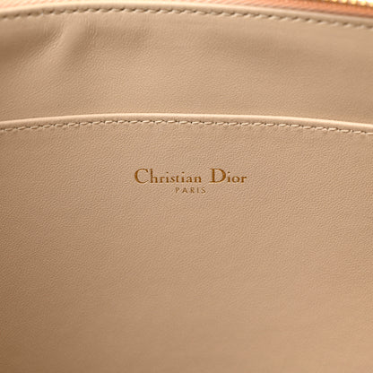 Christian Dior Metallic Lambskin Cannage Large Caro Daily Pouch Gold 6 of 8