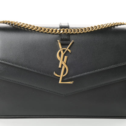 Saint Laurent Smooth Calfskin Sulpice Monogram Chain Wallet Black 8 of 11