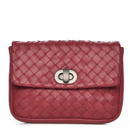 Bottega Veneta Nappa Intrecciato Small Pouch Red 1 of 8
