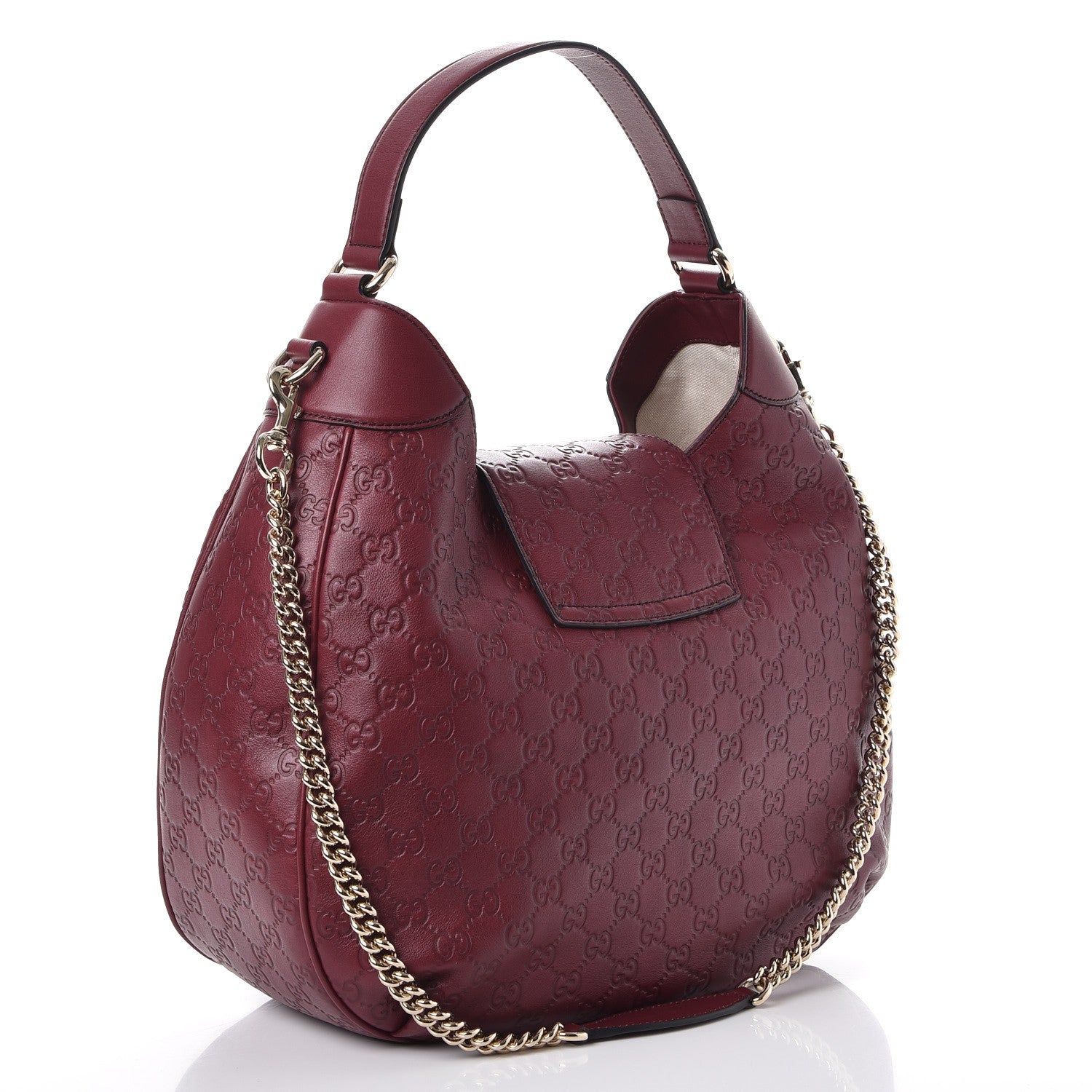 Gucci Soft Guccissima Medium Emily Hobo Classic Ruby 4 of 9