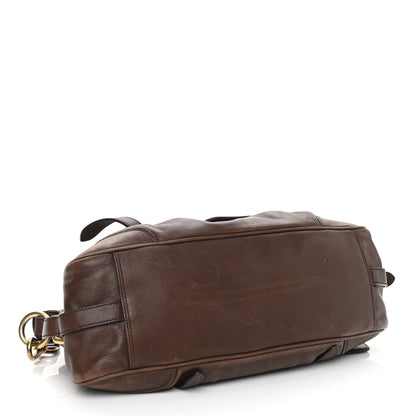 Prada Vitello Soft Shopping Satchel Nocciolo 4 of 10
