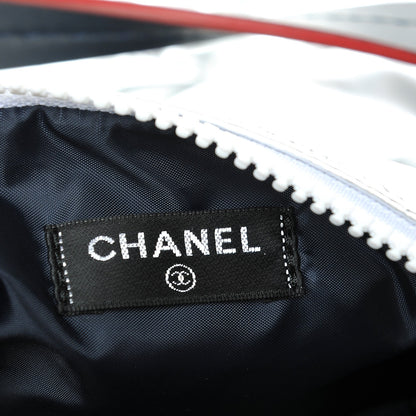 Chanel Reversible Airlines Tote Silver Navy 9 of 10