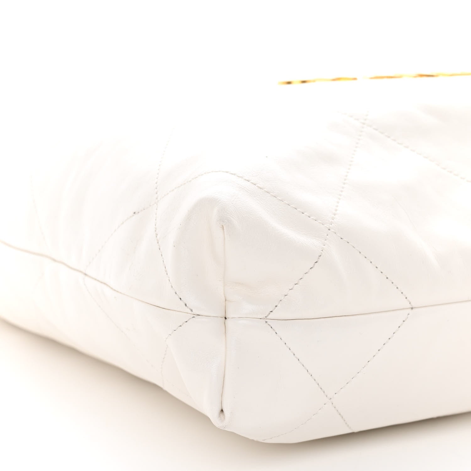 Chanel Shiny Calfskin Quilted Small Chanel 22 White 10 of 12