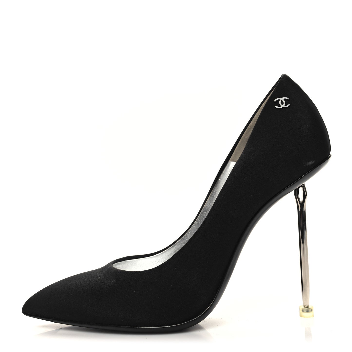 Silk Crepe CC Pumps 36 Black