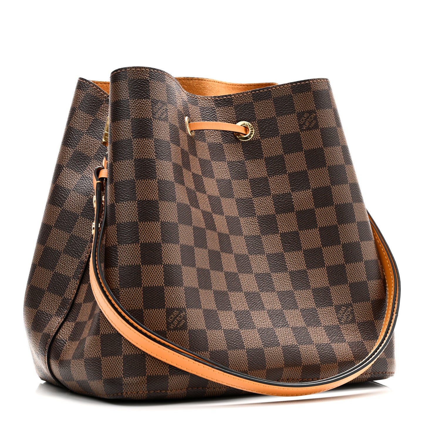 Damier Ebene Neonoe MM Safran