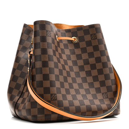 Louis Vuitton Damier Ebene Neonoe MM Safran 3 of 10