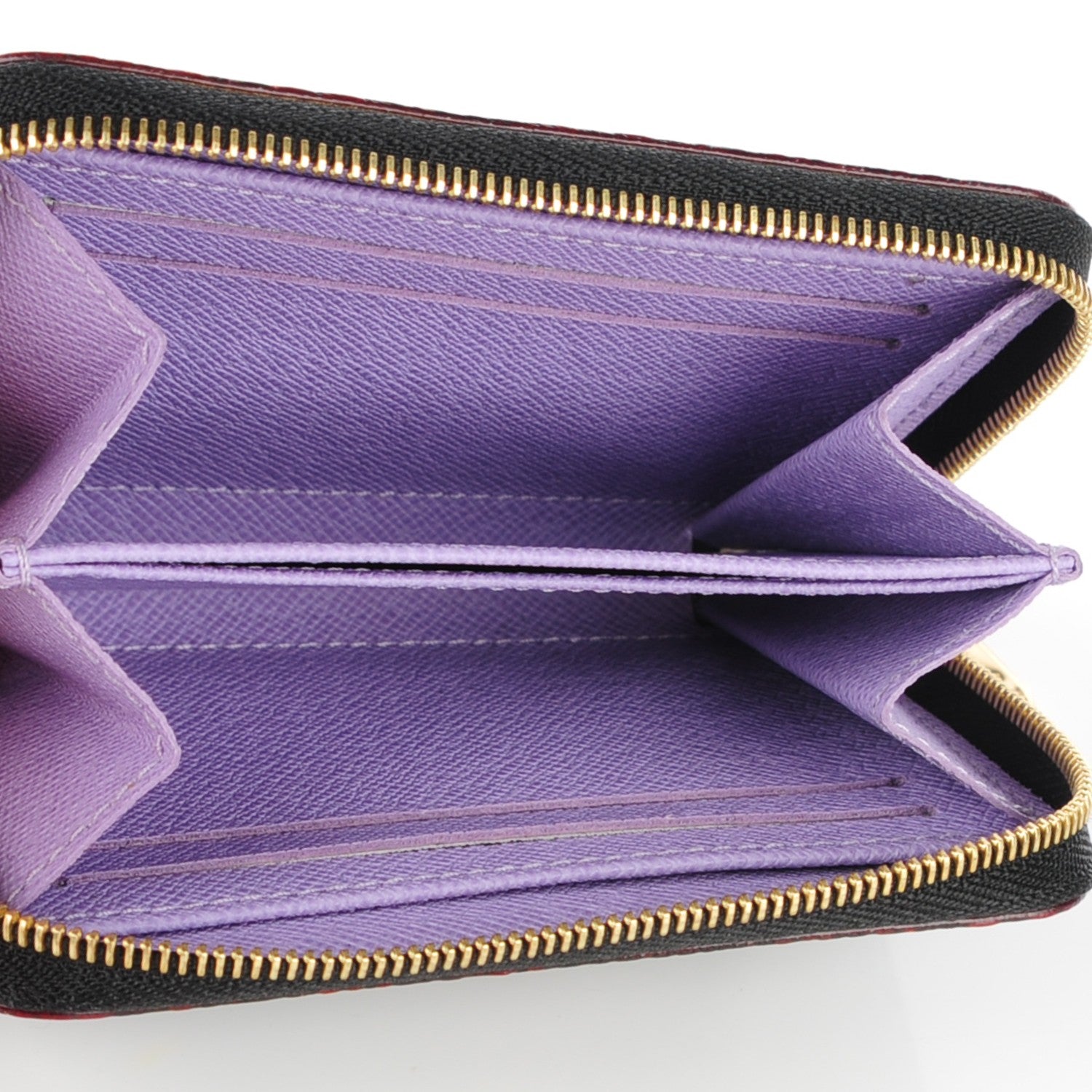Louis Vuitton Monogram Multicolor Zippy Coin Purse Black Violet 5 of 7