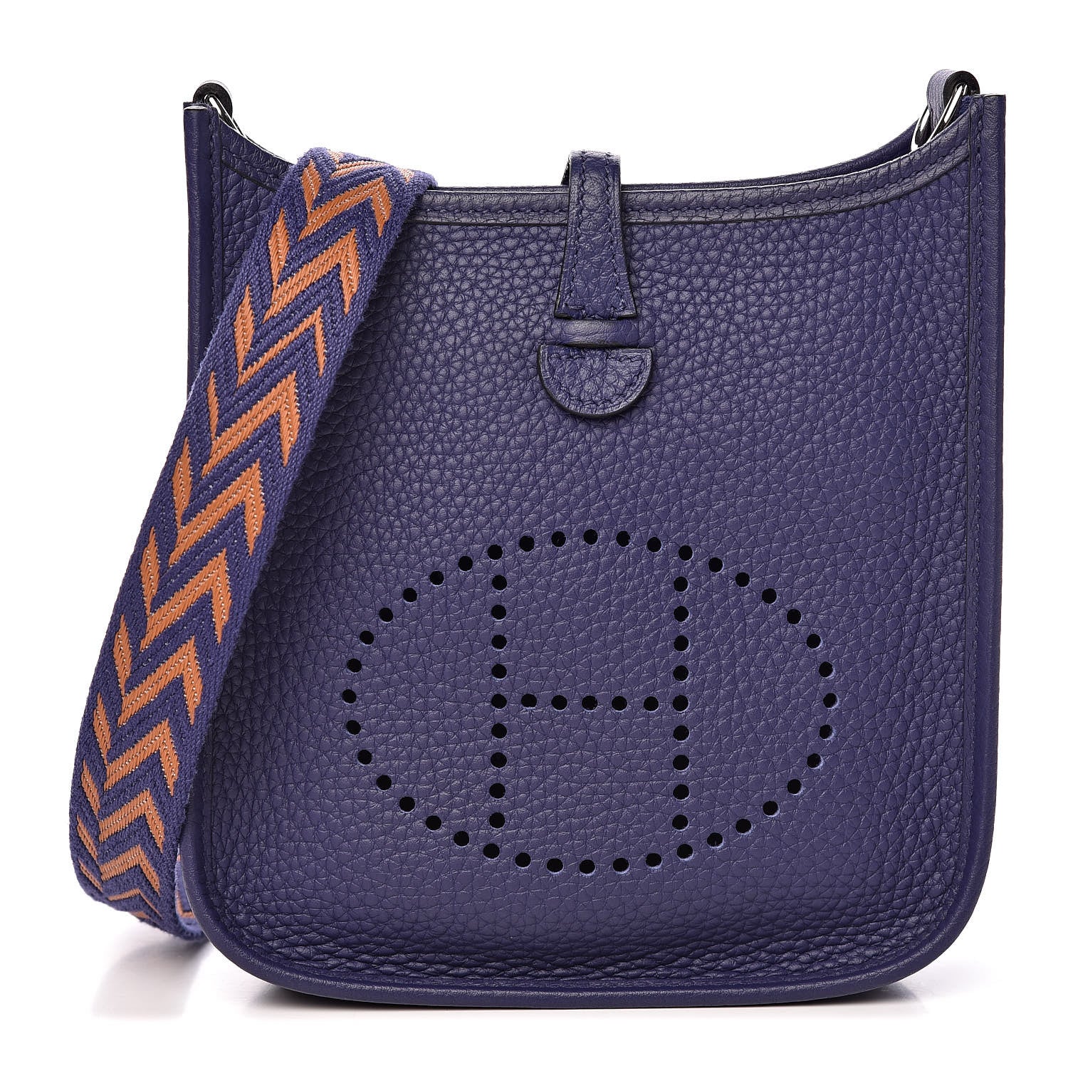 Hermes Taurillon Clemence Amazone Evelyne TPM Bleu Encre 1 of 10