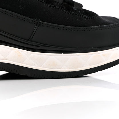 Chanel Velvet Calfskin Mixed Fibers CC Sneakers 41 Black 17 of 17