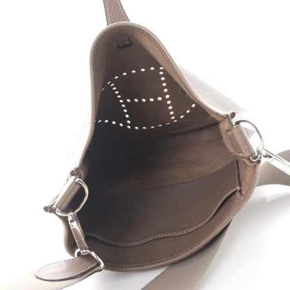 Hermes Taurillon Clemence Evelyne PM Etoupe 5 of 12