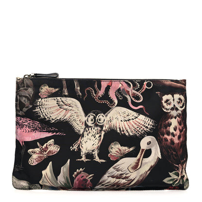 Valentino Garavani Nylon Fantastic Animal Pouch Black 1 of 12