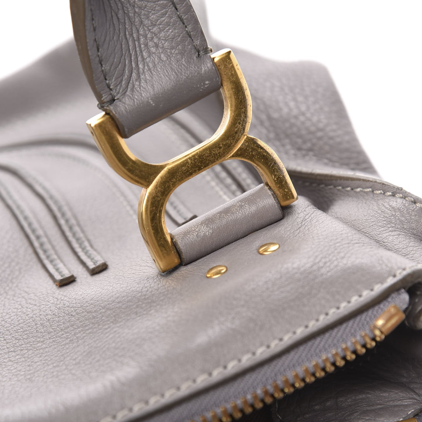 Calfskin Medium Marcie Satchel Cashmere Grey