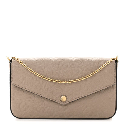Louis Vuitton Empreinte Pochette Felicie Chain Wallet Tourterelle 1 of 12