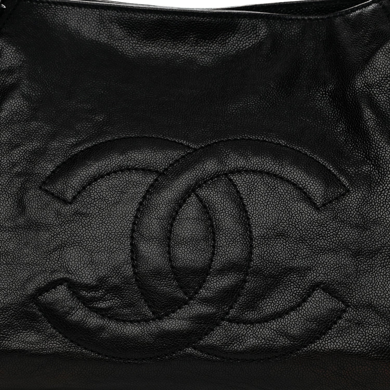 Chanel Glazed Caviar East West Modern Chain Tote Black 8 of 11