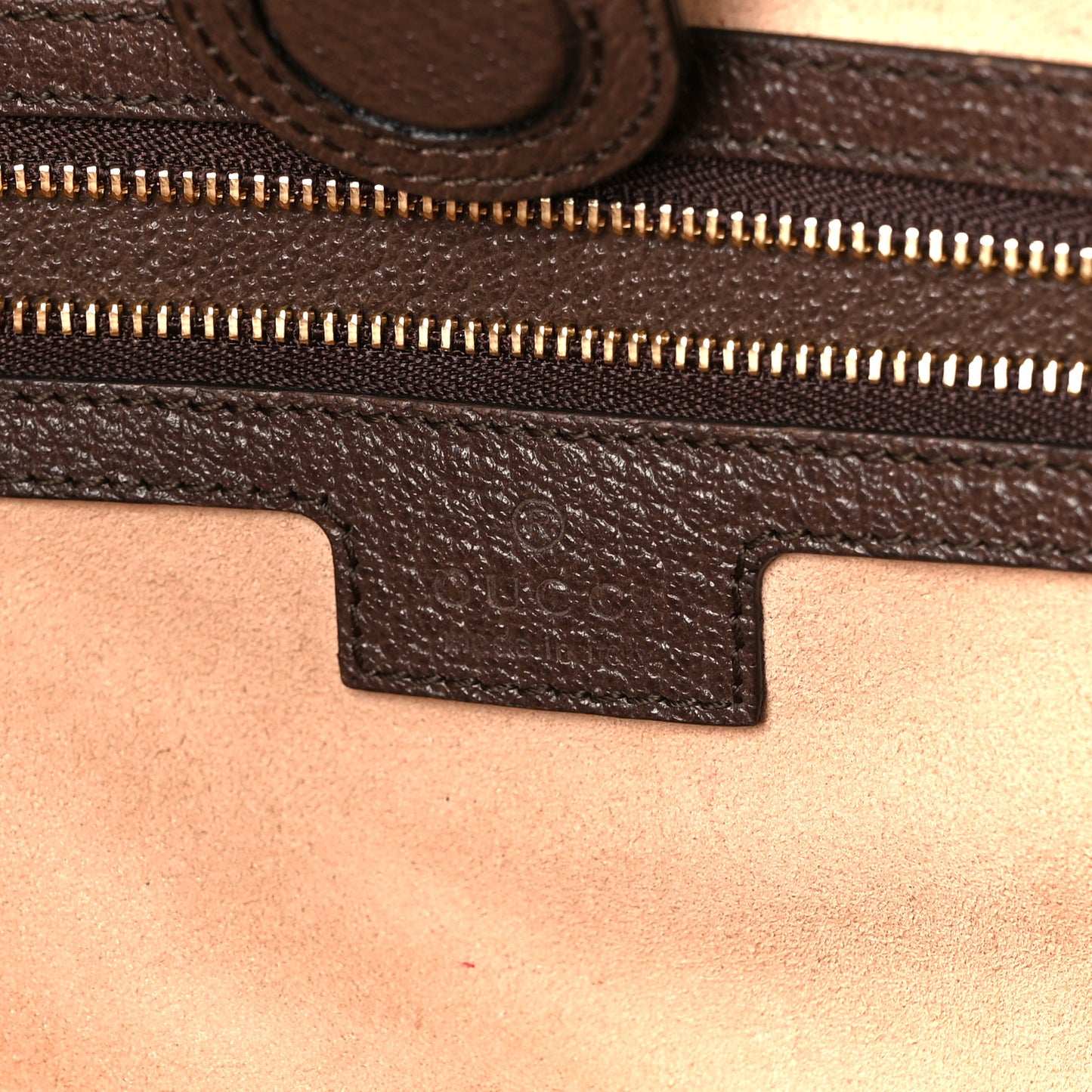 GG Supreme Monogram Textured Calfskin Web Medium Ophidia Shopping Tote Beige Ebony New Acero